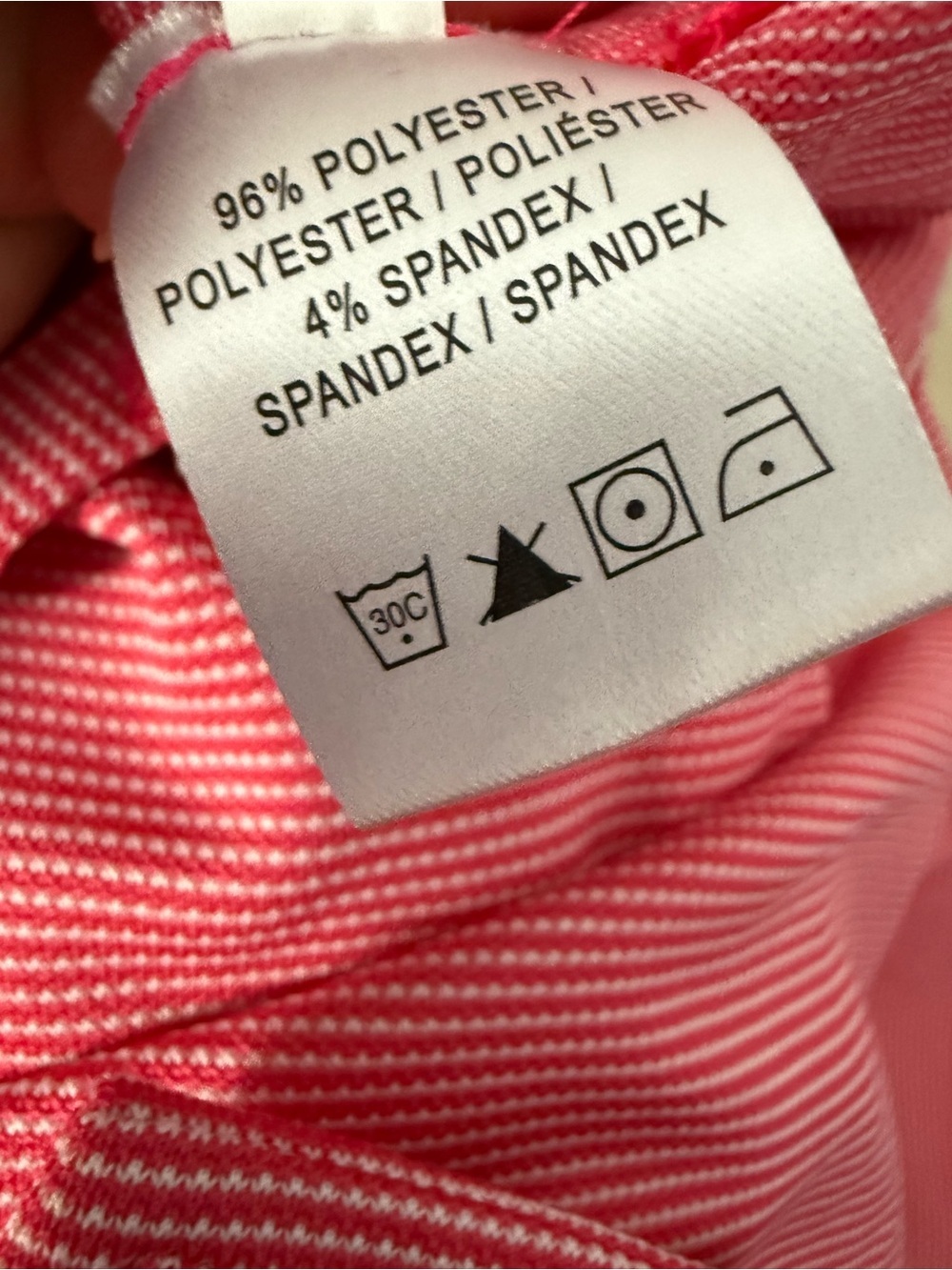 Men's Pink / Red Polo Shirt -Golf Shirt - Picture 4 of 4